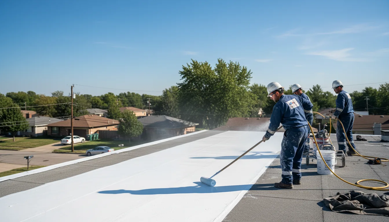 Commercial roof coating in Rogersville, MO near me